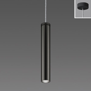 遠藤照明 LEDペンダントライト フレンジタイプ 12Vφ35ダイクロハロゲン球35W形×1相当 調光対応 E11口金 ランプ別売 高250mm 黒 ERP7520B