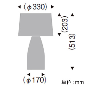 遠藤照明 LEDスタンドライト 白熱球60W形×1相当 調光対応 E26口金 ランプ別売 径φ330mm コード・中間スイッチ付 LEDスタンドライト 白熱球60W形×1相当 調光対応 E26口金 ランプ別売 径φ330mm コード・中間スイッチ付 ERF2024UB 画像2