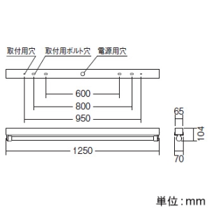 遠藤照明 LED軒下用ベースライト 防湿・防雨形 40Wタイプ 直付タイプ トラフ形 エコノミー 2000lmタイプ FLR40W相当 非調光 昼白色 ステンレス製 LED軒下用ベースライト 防湿・防雨形 40Wタイプ 直付タイプ トラフ形 エコノミー 2000lmタイプ FLR40W相当 非調光 昼白色 ステンレス製 ERK9030S+RAD-539NB 画像2