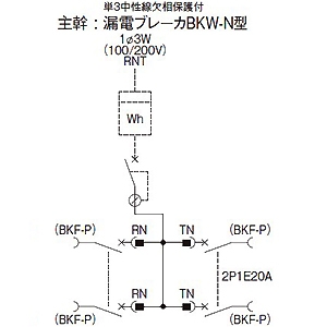 パナソニック カンタッチアロー盤 テナント用電灯分電盤 標準タイプ 露出形 屋内用 主幹単3中性線欠相保護付漏電ブレーカ 主幹容量100A 100AF 回路数24 カンタッチアロー盤 テナント用電灯分電盤 標準タイプ 露出形 屋内用 主幹単3中性線欠相保護付漏電ブレーカ 主幹容量100A 100AF 回路数24 BN10245W1W 画像2