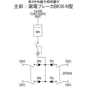 パナソニック コンパクトアロー盤 テナント用電灯分電盤 標準タイプ 露出形 屋内用 主幹単3中性線欠相保護付漏電ブレーカ 主幹容量50A 50AF 回路数24 コンパクトアロー盤 テナント用電灯分電盤 標準タイプ 露出形 屋内用 主幹単3中性線欠相保護付漏電ブレーカ 主幹容量50A 50AF 回路数24 BNC5245W1W 画像2