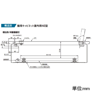 パナソニック 【受注生産品】盤用キャビネット 屋内用 NE型 分割扉(ドア+前面枠) 埋込形 木製基板付 フカサ125mmタイプ 有効フカサ95mm 片扉 ヨコ330×タテ830mm 【受注生産品】盤用キャビネット 屋内用 NE型 分割扉(ドア+前面枠) 埋込形 木製基板付 フカサ125mmタイプ 有効フカサ95mm 片扉 ヨコ330×タテ830mm BPXF38V 画像4