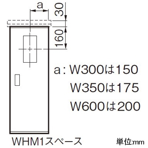 パナソニック 引込開閉器盤用キャビネット 1扉タイプ 屋外用 屋根なし 木製基板付 全電力管内用 WHMスペース1窓 ヨコ350×タテ1000mm 引込開閉器盤用キャビネット 1扉タイプ 屋外用 屋根なし 木製基板付 全電力管内用 WHMスペース1窓 ヨコ350×タテ1000mm BOP813561VW 画像2