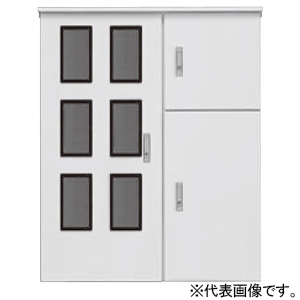 パナソニック 【受注生産品】集合計器盤用キャビネット 屋外用 東京電力管内・中部電力管内 屋根なし 木製基板付 6窓 WHMスペース120A ヨコ1000×タテ1600mm BOG8068VW