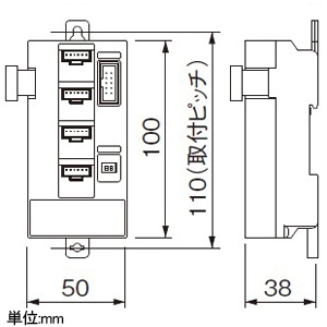 パナソニック 多回路エネルギーモニタ 増設ユニット 本体ユニット・異種系統ユニット専用 多回路エネルギーモニタ 増設ユニット 本体ユニット・異種系統ユニット専用 BT3722KN 画像2