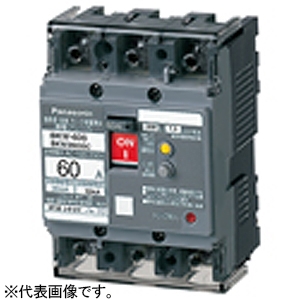 パナソニック 漏電ブレーカ BKW-60S型 O.C付 過電流保護兼用 2P2E 60A 30mA 端子カバー付 BKW2603SCK