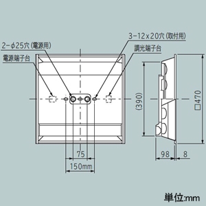 日立 【受注生産品】一体形LEDベース器具 埋込形 埋込穴600mm角 スクエアタイプ ルーバ付 初期照度補正・連続調光兼用形 FHP32形×3灯器具相当 白色 【受注生産品】一体形LEDベース器具 埋込形 埋込穴600mm角 スクエアタイプ ルーバ付 初期照度補正・連続調光兼用形 FHP32形×3灯器具相当 白色 TLE324AW-JZ14A 画像2