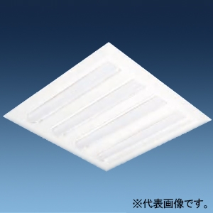 日立 【受注生産品】一体形LEDベース器具 直付・埋込兼用形 埋込穴690mm角 スクエアタイプ 下面開放形 初期照度補正・連続調光兼用形 FHP45形×3灯器具相当 節電・低照度形 電球色 NE454AL-JZL14A