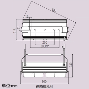 日立 【受注生産品】高天井用LED器具 一般形 メタルハライドランプ1000クラス 連続調光形 広角 昼白色 【受注生産品】高天井用LED器具 一般形 メタルハライドランプ1000クラス 連続調光形 広角 昼白色 MTE44BMN-X24A 画像2