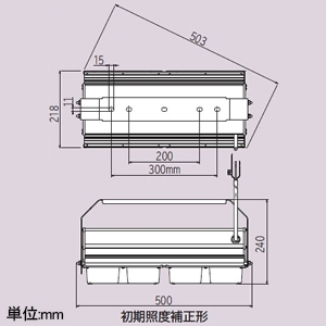 日立 高天井用LED器具 一般形 メタルハライドランプ700クラス 初期照度補正形 中角 昼白色 高天井用LED器具 一般形 メタルハライドランプ700クラス 初期照度補正形 中角 昼白色 MTE34BNN-J24A 画像2