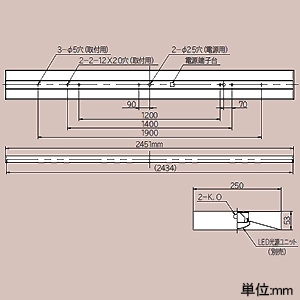 日立 【受注生産品】交換形LEDベース器具 《スマートユニット》 一般形 直付形 110形 下面開放形 固定出力形 12000lmタイプ FHF86形×2灯器具相当 定格出力形 白色 【受注生産品】交換形LEDベース器具 《スマートユニット》 一般形 直付形 110形 下面開放形 固定出力形 12000lmタイプ FHF86形×2灯器具相当 定格出力形 白色 NC8C+CE812WE-N24A 画像2