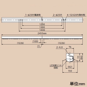 日立 【受注生産品】交換形LEDベース器具 《スマートユニット》 特殊環境対応 防湿・防雨形(オイルミスト対応) 直付形 110形 笠付形 固定出力形 12000lmタイプ FHF86形×2灯器具相当 定格出力形 白色 【受注生産品】交換形LEDベース器具 《スマートユニット》 特殊環境対応 防湿・防雨形(オイルミスト対応) 直付形 110形 笠付形 固定出力形 12000lmタイプ FHF86形×2灯器具相当 定格出力形 白色 WGP8B1+WGE406WE-N14A1 画像2