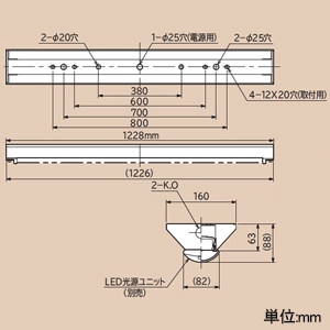 日立 交換形LEDベース器具 《スマートユニット》 特殊環境対応 防湿・防雨形(オイルミスト対応) 直付形 40形 逆富士形 幅160mm 固定出力形 6000lmタイプ FHF32形×2灯器具相当 高出力形 昼白色 交換形LEDベース器具 《スマートユニット》 特殊環境対応 防湿・防雨形(オイルミスト対応) 直付形 40形 逆富士形 幅160mm 固定出力形 6000lmタイプ FHF32形×2灯器具相当 高出力形 昼白色 WGN4A1+WGE406NE-N14A1 画像2