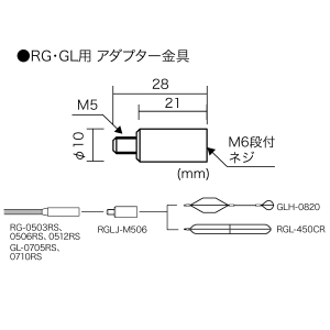 ジェフコム RG・GL用 アダプター金具 RG・GL用 アダプター金具 RGLJ-M506 画像2