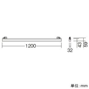 遠藤照明 LEDデザインベースライト 《リニア32》 プラグタイプ 長さ1200mmタイプ 無線調光 ナチュラルホワイト(4000K) 白 LEDデザインベースライト 《リニア32》 プラグタイプ 長さ1200mmタイプ 無線調光 ナチュラルホワイト(4000K) 白 ERK1044W+FAD-621WA 画像2