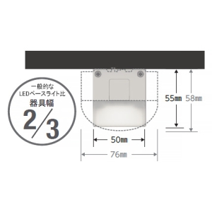 遠藤照明 LEDデザインベースライト 《リニア50》 直付タイプ 長さ1200mmタイプ 5200lmタイプ 無線調光 温白色 LEDデザインベースライト 《リニア50》 直付タイプ 長さ1200mmタイプ 5200lmタイプ 無線調光 温白色 ERK9940W+FAD-747WWA 画像2