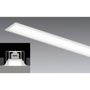 遠藤照明 LEDデザインベースライト 《リニア50》 埋込開放タイプ 連結中間用 長さ1200mmタイプ 5200lmタイプ 非調光 昼白色 ERK1016W+RAD-748NB