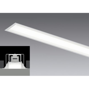 遠藤照明 LEDデザインベースライト 《リニア50》 埋込開放・深型タイプ 単体用 長さ1200mmタイプ 5200lmタイプ 無線調光 電球色 ERK1031W+FAD-747LA