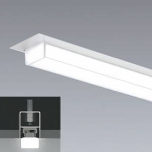 遠藤照明 LEDデザインベースライト 《リニア32》 半埋込タイプ 単体用 長さ1200mmタイプ 3000lmタイプ 無線調光 温白色 ERK9712W+FAD-621WWA