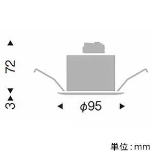 遠藤照明 PWM信号ユニット 埋込穴φ75mm 白 PWM信号ユニット 埋込穴φ75mm 白 FX-441WA 画像2