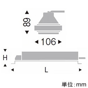 遠藤照明 LEDユニバーサルダウンライト 《ムービングジャイロシステム》 1600TYPE CDM-TC35W器具相当 中角配光 非調光 ナチュラルホワイト(4000K) 演色Ra85 ハウジング別売 黒 LEDユニバーサルダウンライト 《ムービングジャイロシステム》 1600TYPE CDM-TC35W器具相当 中角配光 非調光 ナチュラルホワイト(4000K) 演色Ra85 ハウジング別売 黒 ERS6268B+RX-359N 画像2