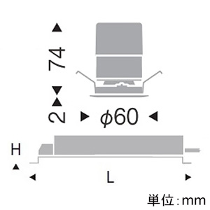 遠藤照明 LEDグレアレスベースダウンライト 600TYPE FHT24W器具相当 埋込穴φ50mm 超広角配光 調光調色 12000〜1800K 黒 LEDグレアレスベースダウンライト 600TYPE FHT24W器具相当 埋込穴φ50mm 超広角配光 調光調色 12000〜1800K 黒 SXD1067B+SX-108N 画像2