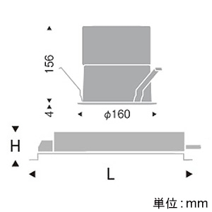 遠藤照明 LEDベースダウンライト 一般型 5500TYPE 水銀ランプ250W器具相当 埋込穴φ150mm 超広角配光 調光調色 12000〜1800K LEDベースダウンライト 一般型 5500TYPE 水銀ランプ250W器具相当 埋込穴φ150mm 超広角配光 調光調色 12000〜1800K SXD1049W+SX-104N 画像2