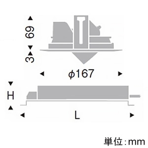 遠藤照明 LEDユニバーサルダウンライト 幅広枠タイプ 900TYPE 12Vφ50省電力ダイクロハロゲン球75W形50W器具相当 埋込穴φ150mm 中角配光 非調光 電球色 LEDユニバーサルダウンライト 幅広枠タイプ 900TYPE 12Vφ50省電力ダイクロハロゲン球75W形50W器具相当 埋込穴φ150mm 中角配光 非調光 電球色 ERD7354W+RX-361NA 画像2