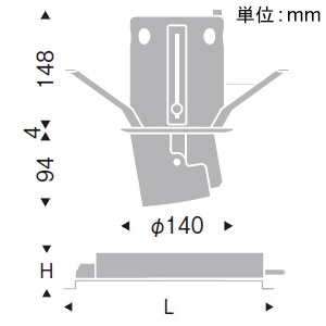 遠藤照明 LEDダウンスポットライト 3000TYPE CDM-T70W器具相当 埋込穴φ125mm 中角配光 非調光 温白色 演色Ra96 LEDダウンスポットライト 3000TYPE CDM-T70W器具相当 埋込穴φ125mm 中角配光 非調光 温白色 演色Ra96 ERD6740W+RX-357N 画像2