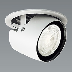 遠藤照明 LEDダウンスポットライト 1400TYPE CDM-R35W器具相当 埋込穴φ100mm 広角配光 非調光 温白色 演色Ra96 白 ERD6770W+RX-360NA