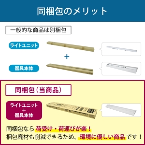 NEC LED一体型ベース照明《Nuシリーズ》 ライトユニット同梱タイプ 逆富士形 150mm幅 直付形 6900lm FHF32高出力×2灯相当 昼白色 連続調光 LED一体型ベース照明《Nuシリーズ》 ライトユニット同梱タイプ 逆富士形 150mm幅 直付形 6900lm FHF32高出力×2灯相当 昼白色 連続調光 MVDB4104/69N5-NX8 画像3