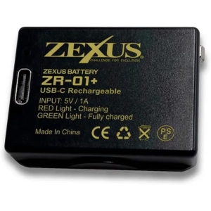 冨士灯器 ZEXUS 専用充電池1000mAh ZEXUS 専用充電池1000mAh ZR-01+