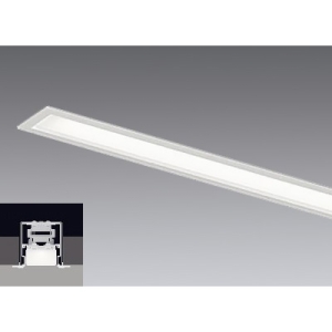 遠藤照明 LEDデザインベースライト 《リニア32》 スリット埋込タイプ 連結端用 長さ600mmタイプ 拡散配光 調光調色 12000〜1800K ERK1014W+SAD-406X