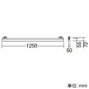 遠藤照明 LEDデザインベースライト 《リニア50》 プラグタイプ 長さ1200mmタイプ 拡散配光 調光調色 12000〜1800K 白 LEDデザインベースライト 《リニア50》 プラグタイプ 長さ1200mmタイプ 拡散配光 調光調色 12000〜1800K 白 ERK1043W+SAD-402X 画像3