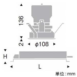 遠藤照明 LEDベースダウンライト 一般型 3000TYPE CDM-TC35W器具相当 埋込穴φ100mm 拡散配光 調光調色 昼光色〜電球色 白枠 LEDベースダウンライト 一般型 3000TYPE CDM-TC35W器具相当 埋込穴φ100mm 拡散配光 調光調色 昼光色〜電球色 白枠 ERD7589W+FX-433N 画像2