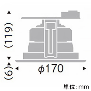 ERD3285W (遠藤照明)｜ベースダウンライト φ150｜業務用照明器具｜電材