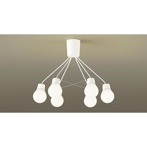パナソニック LEDシャンデリア60形X6 電球色 天井吊下型 電球色 シャンデリア 拡散タイプ・引掛シーリング方式 LEDユニット交換型 LGB57628WCE1