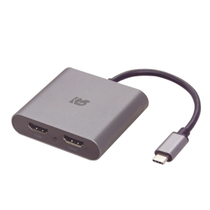 ラトックシステム USB Type-C to デュアルHDMIディスプレイアダプター USB Type-C to デュアルHDMIディスプレイアダプター RS-UCHD2