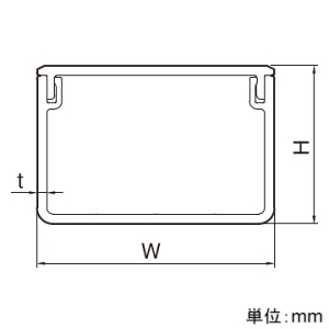 マサル工業 エムケーダクト 120型 1m ホワイト エムケーダクト 120型 1m ホワイト MD1202L10 画像2