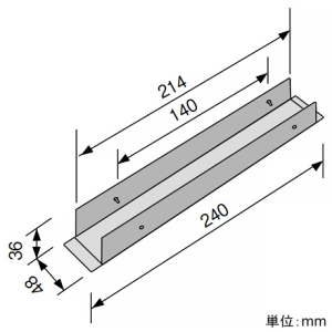 パナソニック 【受注生産品】連結金具 クリーンルーム用 【受注生産品】連結金具 クリーンルーム用 JHK8000K 画像2