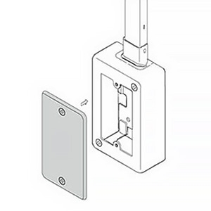 マサル工業 スイッチボックス用フタ 1個用 《メタルモール付属品》 スイッチボックス用フタ 1個用 《メタルモール付属品》 AB12 画像2
