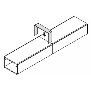 マサル工業 【受注生産品】ジョイントカバー 6号150型 ミルキーホワイト 《エムケーダクト付属品》 【受注生産品】ジョイントカバー 6号150型 ミルキーホワイト 《エムケーダクト付属品》 MDJC6153 画像2