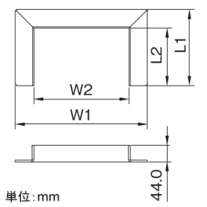 マサル工業 【受注生産品】コ型フランジ 6号150型 ミルキーホワイト 《エムケーダクト付属品》 【受注生産品】コ型フランジ 6号150型 ミルキーホワイト 《エムケーダクト付属品》 MDFC6153 画像3