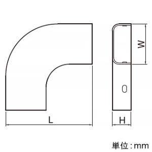 マサル工業 フラットエルボ 後付け型 A型 ミルキーホワイト 《メタルモール付属品》 フラットエルボ 後付け型 A型 ミルキーホワイト 《メタルモール付属品》 A10313 画像3