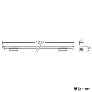 遠藤照明 LED棚下ライン照明 《リニア08》 長さ1300mmタイプ 拡散配光 調光・非調光兼用型 昼白色 LED棚下ライン照明 《リニア08》 長さ1300mmタイプ 拡散配光 調光・非調光兼用型 昼白色 ERX9634S 画像4