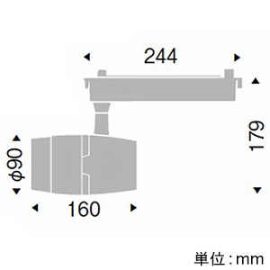 遠藤照明 LEDスポットライト プラグタイプ 1400TYPE CDM-TC70W器具相当 狭角配光10° 非調光 ナチュラルホワイト(4200K) 演色Ra95 黒 LEDスポットライト プラグタイプ 1400TYPE CDM-TC70W器具相当 狭角配光10° 非調光 ナチュラルホワイト(4200K) 演色Ra95 黒 ERS4448B 画像2