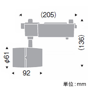 遠藤照明 LEDスポットライト プラグタイプ 600TYPE 110Vダイクロハロゲン球50W器具相当 中角配光 無線調光 電球色(3000K) 演色Ra95 黒 LEDスポットライト プラグタイプ 600TYPE 110Vダイクロハロゲン球50W器具相当 中角配光 無線調光 電球色(3000K) 演色Ra95 黒 ERS4881B 画像2