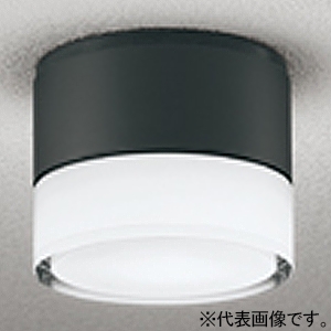 オーデリック LED小型ポーチライト 防雨型 高演色LED 白熱灯器具40W相当 LED電球フラット形 口金GX53-1 昼白色 壁面・天井面・傾斜面取付兼用 黒色 OG264061NR