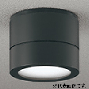 オーデリック LED小型ポーチライト 防雨型 高演色LED 白熱灯器具60W相当 LED電球フラット形 口金GX53-1 温白色 壁面・天井面・傾斜面取付兼用 黒色 OG264063WR
