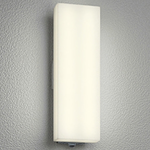 オーデリック LEDポーチライト 防雨型 高演色LED 白熱灯器具60W相当 人感センサーモード切替型 LED一体型 電球色 壁面取付専用 シルバー OG254245R
